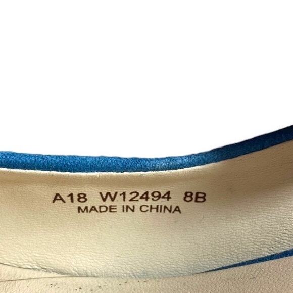 Cole Haan Womens Ava Size 8B Blue Suede Point Toe Dress Kitten Heels Pumps - Picture 5 of 8